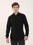 Siyah Erkek Slim Fit Klasik Yaka Uzun Kol Gömlek 1