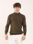 Haki Erkek Slim Fit Yarım Balıkçı Yaka Triko 1