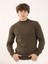Haki Erkek Slim Fit Yarım Balıkçı Yaka Triko 2
