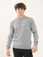 Gri Erkek Slim Fit Düz Klasik Polo Yaka Triko 1