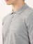 Gri Erkek Slim Fit Düz Klasik Polo Yaka Triko 5