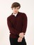 Bordo Erkek Slim Fit Polo Yaka Triko - 91137 2