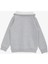 Kız Çocuk Sweatshirt Tavşan Nakışlı Düğmeli 2-6 Yaş, Açık Gri Melanj 2