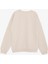 Kız Çocuk Sweatshirt Taşlı Yazı Baskılı 9-14 Yaş, Bej 2