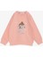 Kız Çocuk Sweatshirt Havalı Kız Baskılı 1.5-5 Yaş, Somon 1