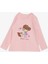 Kız Çocuk Uzun Kollu Tişört Dostluk Temalı Kız Baskılı 1-4 Yaş, Pembe 1