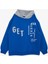Girls & Boys Erkek Çocuk Sweatshirt Kapüşonlu Yazı Baskılı 8-14 Yaş, Saks Mavisi 1