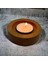 Ahşap Tealight Mumluk - Kayın M007 1