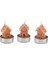 New Year Yılbaşı 24 Ginger House 3'lü Tealight Mum 18X5X6 cm 3