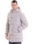 Taş Slim Fit Hakim Yaka Kapüşonlu Kaban 1