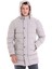 Taş Slim Fit Hakim Yaka Kapüşonlu Kaban 4