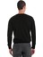 Siyah Regular Fit Jakarlı Bisiklet Yaka Yünlü Triko Kazak 5
