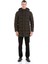 Haki Slim Fit Hakim Yaka Kapüşonlu Kaban 2