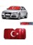 Türk Bayraklı 1. Kalite Metalize Güneşlik Balonlu 60X130 Cm 1
