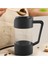 French Press Kahve ve Çay Makinesi, Kalınlaştırılmış Borosilikat Cam Kahve Presi Paslanmaz ve Bulaşık Makinesinde Yıkanabilir, Siyah (Yurt Dışından) 3