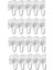 Ağır Hizmet Tipi 44LB (Max) Duvar Kancalarını Asmak Için Akrilik Yapışkan Yapışkanlı Kancalar Banyo, Mutfak Için Su Geçirmez 20 Paket (Yurt Dışından) 1