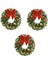 LED Işıkları ile Noel Çelenkler Işıklı Yapay Noel Çelenk Yay Süsleme Kapı Kapısı Duvar Noel Partisi Süslemeleri (Yurt Dışından) 1
