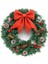 LED Işıkları ile Noel Çelenkler Işıklı Yapay Noel Çelenk Yay Süsleme Kapı Kapısı Duvar Noel Partisi Süslemeleri (Yurt Dışından) 3