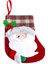 Noel Çorapları Şeker Hediye Çantası 3D Noel Baba - Çorap Dekorasyonu (Yurt Dışından) 4