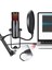 USB Masaüstü Mikrofon Rgb Kondenser Mikrofon Oyun Canlı Konferans Kayıt Monitörü Kondenser Mikrofon (Yurt Dışından) 3