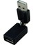 Siyah USB 2.0 Erkek - USB Dişi 360 Derece Dönüş Açısı Uzatma Adaptörü (Yurt Dışından) 1