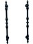 Şehzade Mat Siyah Mobilya Dolap Mutfak Çekmece Kulpu 96 mm ( 9,6 cm ) 2 Adet 1