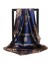 Kadın Ipek Eşarp Kemer Desenli Büyük Kare Saten Başörtüsü Headdress 35", Mavi (Yurt Dışından) 1