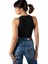 Kadın Siyah Fitted/vücuda Oturan Halter Yaka Spor Bluz Atlet 23K-TRP-CRP11 3