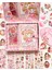 Sevimli Kız Pembe Kutu Dopdolu Binder Defter Hediye Seti Kutu Set Notebook Bullet Journal 1