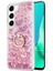 Samsung Galaxy S23 Plus Kılıf Glitter Liquid Holder Pembe 1