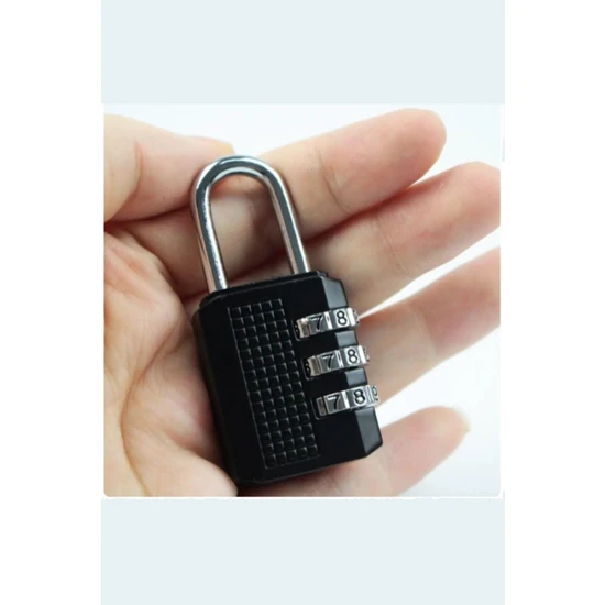 Xolotex Şifreli Güvenlik Kilidi 3 Şifreli Asma Kilit Bavul Valiz Çanta Güvenlik Şifreli Kilit XLK409