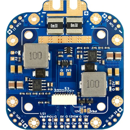 Sunshinee Mateksys FCHUB-12S V2 Hub Güç Dağıtım Kartı Pdb 5V ve Amp, 12V Bec Dahili 184A Akım Sensörü (Yurt Dışından)