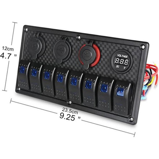 Marin Switch 8 Anahtarlı Panel Modlu Push Button Box Fiyatı