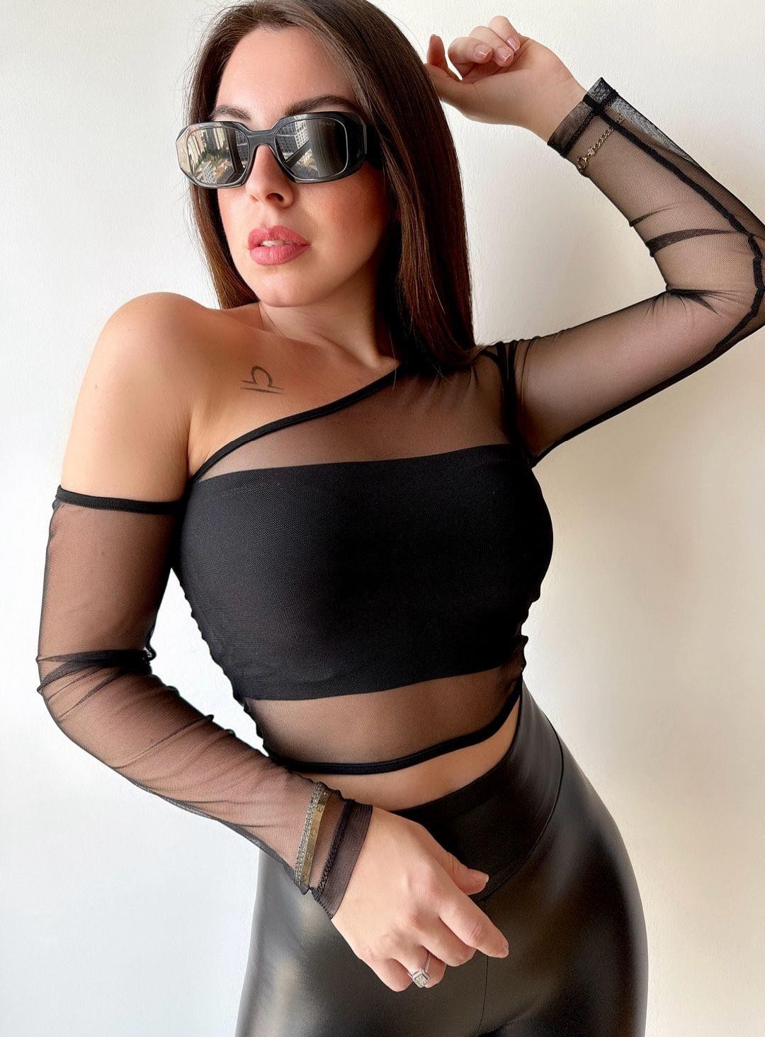Concon Moda Semum Body Tül - Siyah