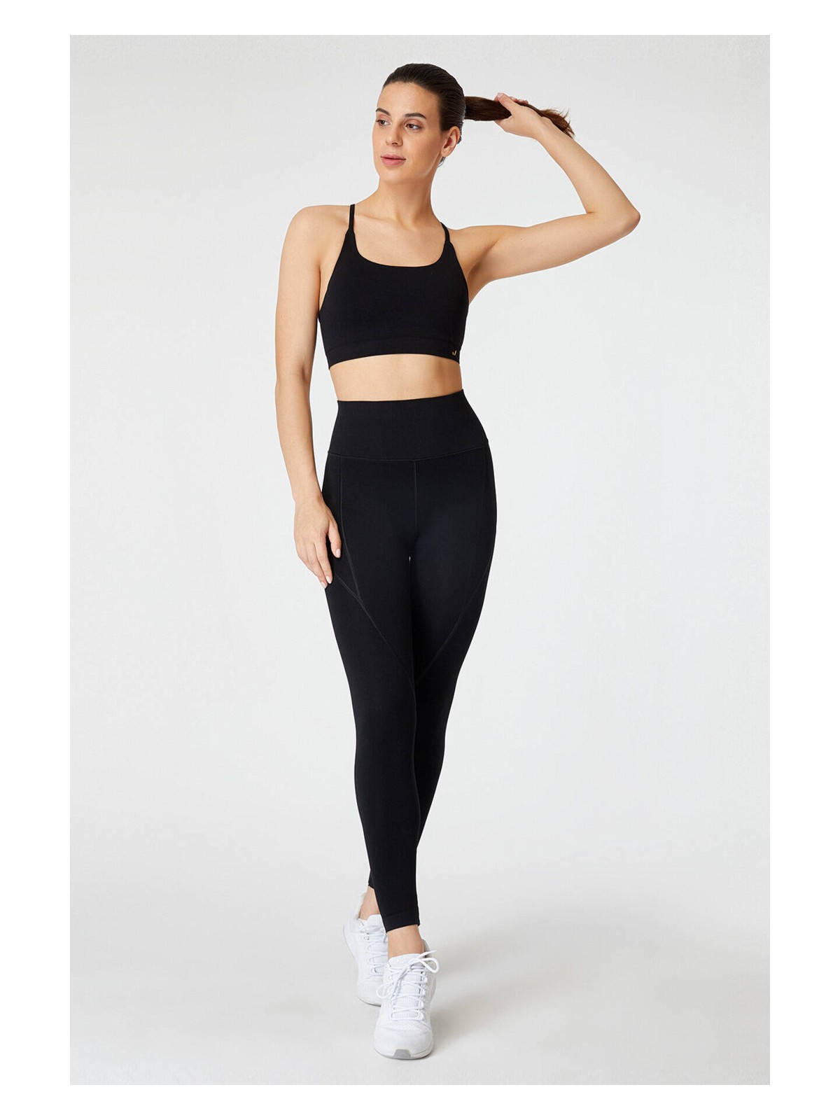 Jerf Pine Yüksek Bel & Toparlayıcı Tayt Siyah