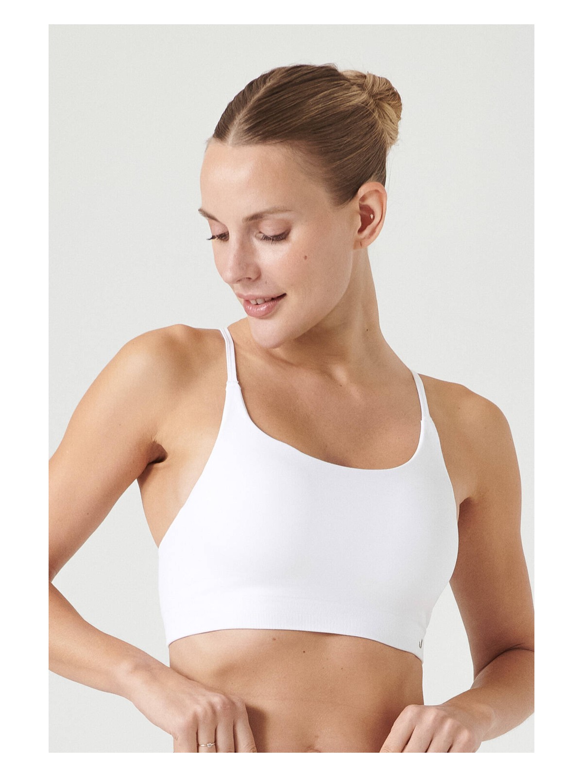 Jerf Pine Ayarlanabilir İnce Askılı Bra Beyaz