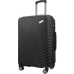 Wexta WX-1001 Siyah Orta Boy Valiz 64x45x28 cm Hafif ABS Malzeme ve 360° Dönebilen Tekerlek