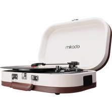 Mikado Nostalgia Mn-101 Pikap Fil Dişi Turntable+Rca+Bluetooth Destekli Müzik Kutusu -