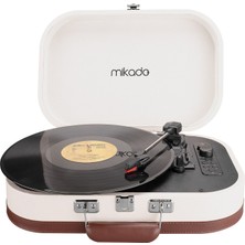 Mikado Nostalgia Mn-101 Pikap Fil Dişi Turntable+Rca+Bluetooth Destekli Müzik Kutusu -