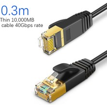 Hermoso Cat 8 Ethernet Kablosu Lan Ağı Cat8 RJ45 Hızlı Ağ Kablosu (0,3m) (Yurt Dışından)