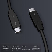 Hermoso Thunderbolt 3 Veri Kablosu Hızlı Iletim Için Typec Kablo -50CM (Yurt Dışından)