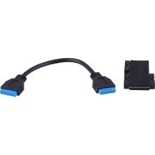 Hermoso USB 3.0 19PIN Çipli ve Modüler Kablo Tasarımlı Bire-Iki Hub Hub (Yurt Dışından)