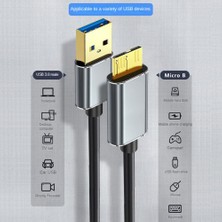 Hermoso Sabit Sürücü Harici Kablo USB Micro-B HDD Kablosu Veri Kablosu, 1m (Yurt Dışından)