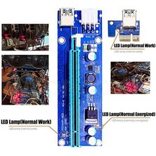 Hermoso Adet Pcı-E Adaptör Kartı VER009S Madencilik Makineleri Için Pcı-E Kablosu (Yurt Dışından)