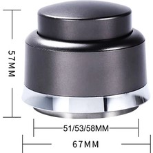 Hermoso Paslanmaz Çelik Espresso Aksesuarı Kahve Sabotajı Ayarlanabilir -58MM (Yurt Dışından)