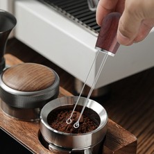 Hermoso Espresso Iğne Dağıtıcısı, Ahşap Saplı Kahve Karıştırıcı Dağıtıcısı, B (Yurt Dışından)