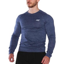 Musclecloth Pro Stretch Uzun Kollu T-Shirt Lacivert