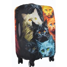 My Saraciye 86 Kedi Çete Valiz Bavul Kılıfı Kedi Çete 86