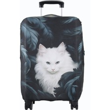 My Saraciye 85 Kedi Kara Tüy Valiz Bavul Kılıfı Kedi Kara Tüy 85