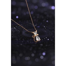 Byes 925 Ayar Gümüş Kedicik Kolye